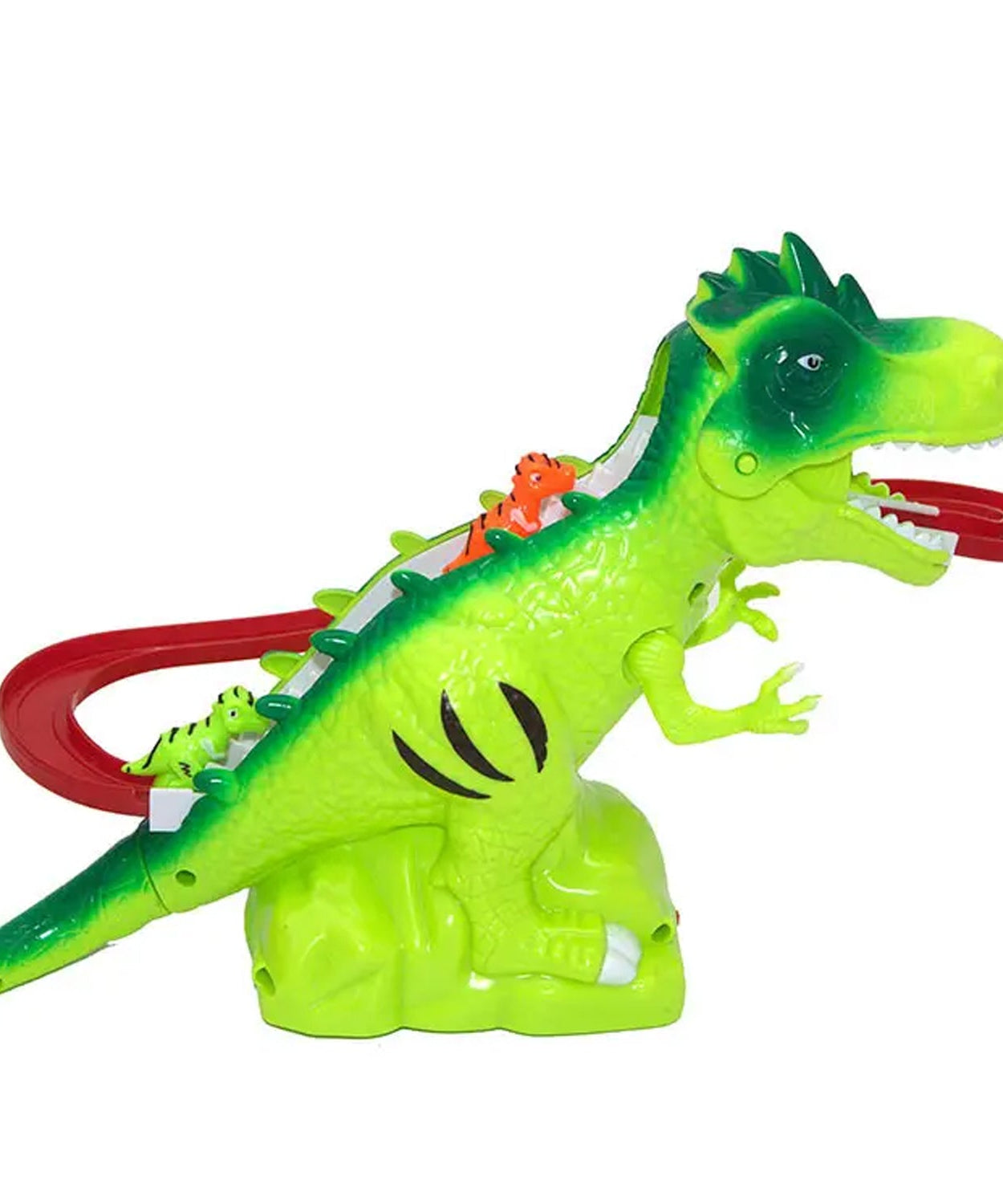 Children Electric Tracks Climb Stair Dinosaur Toys Glowing With Sound Kid Toy Animals Model Interactive Toys