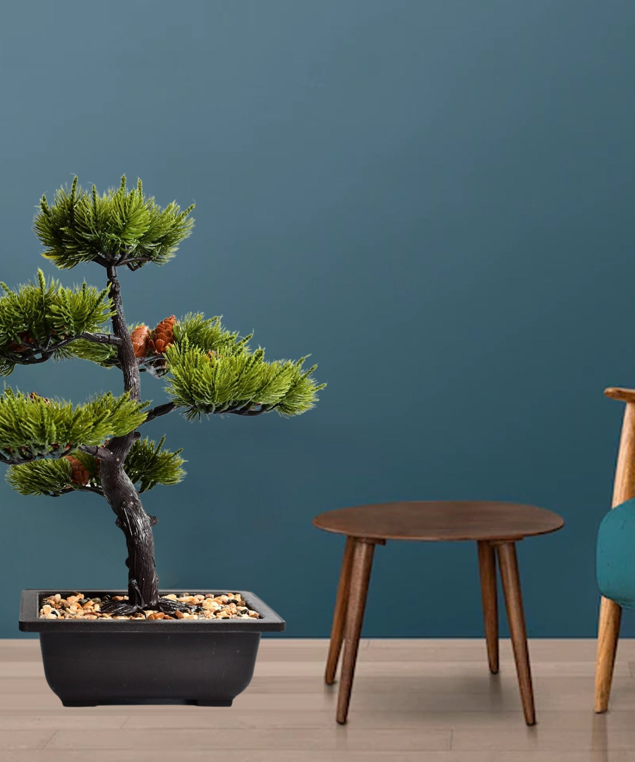 Close-up of artificial plant in a square pot