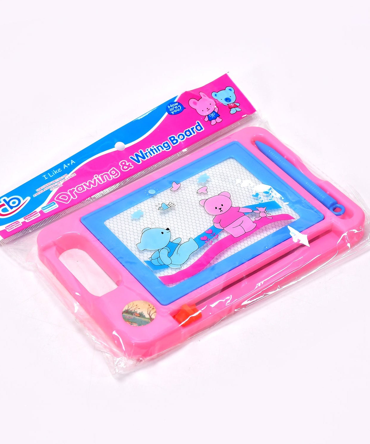 Writing slate toy, magnetic pen and surface