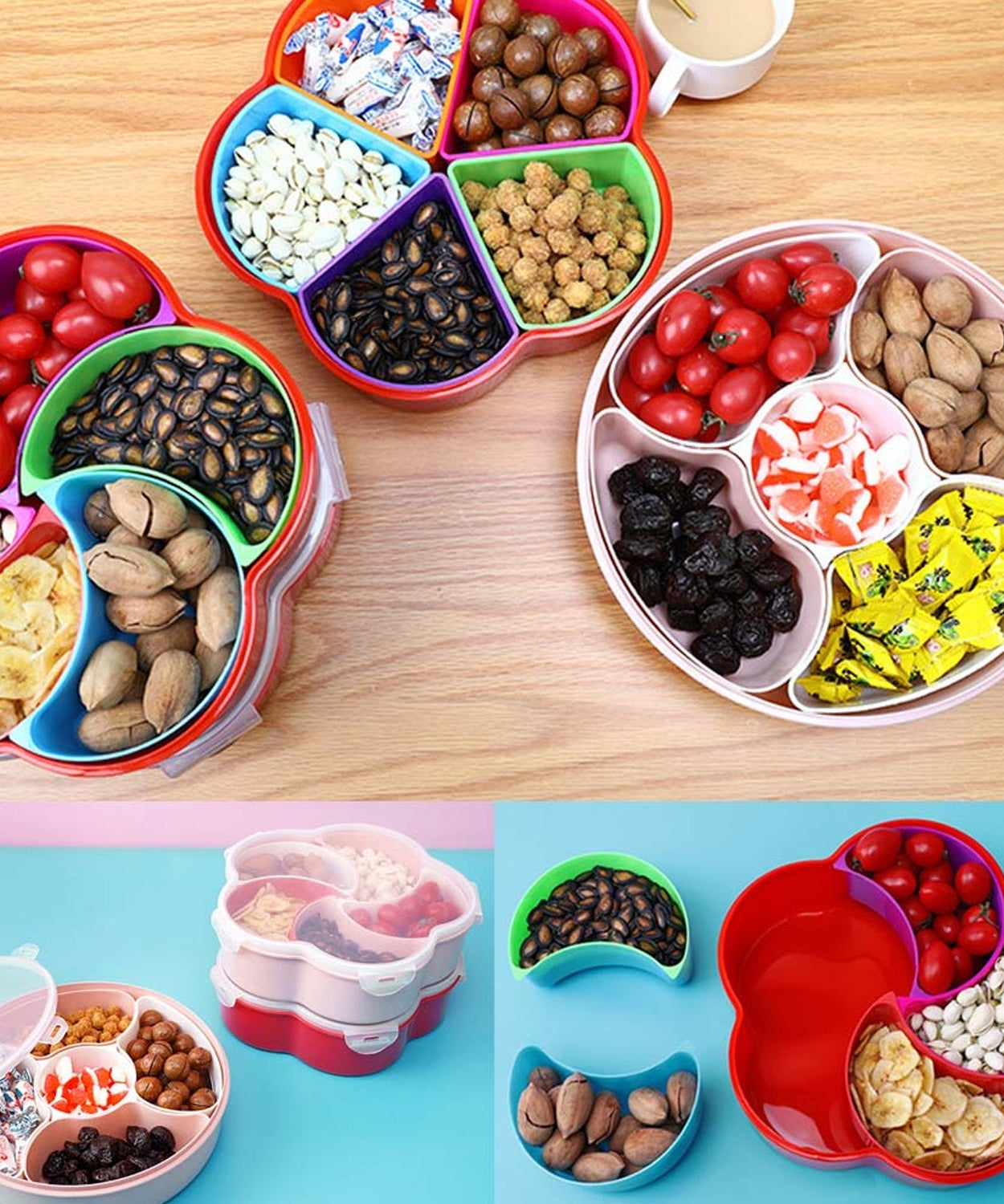 Snack box for peanuts and fruits