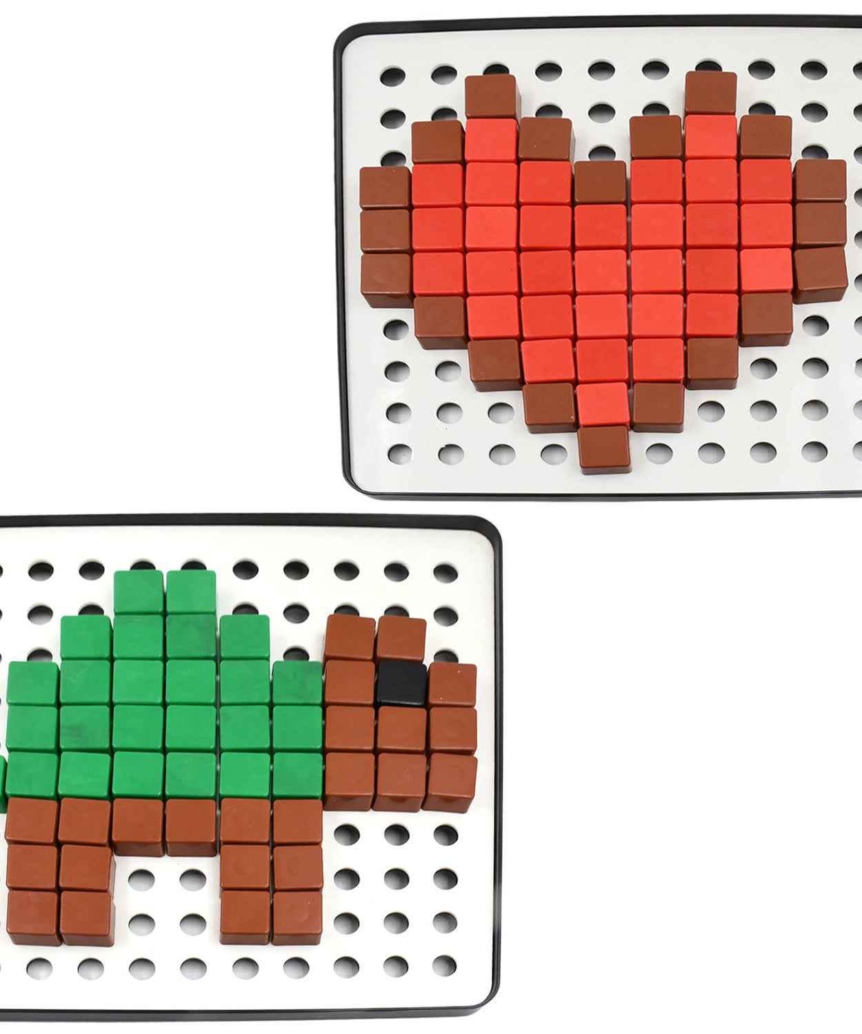 Pixel Cubes Toy for Children Early Education, Pixel Game Educational Board Games Board, Birthday Gift for Kids, Learning Math Toy, Brain Games, Math Puzzle (Approx 180 Cubes With Pixel Board & Book)