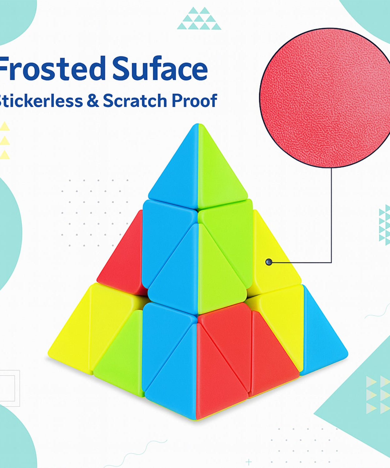 High-Speed Pyramid Cube Toy for Brain Exercise