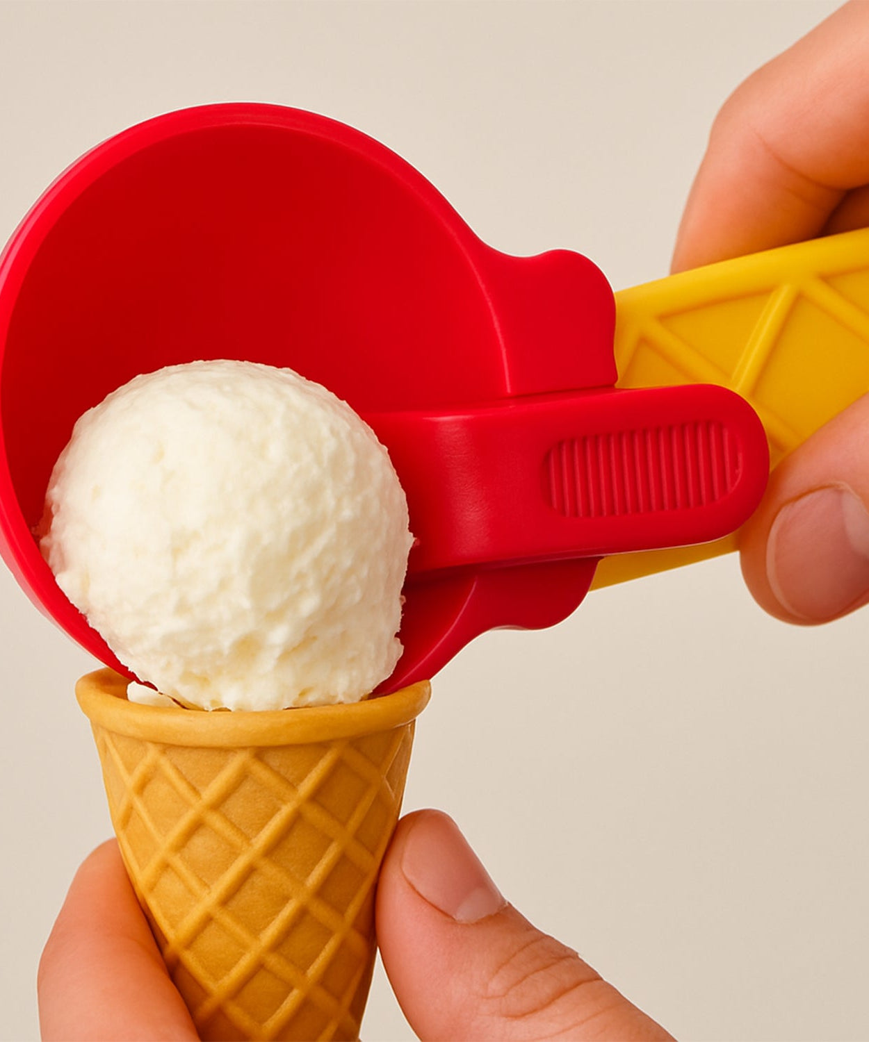 1-Piece Plastic Ice Cream & Watermelon Scooper with Trigger Dipper