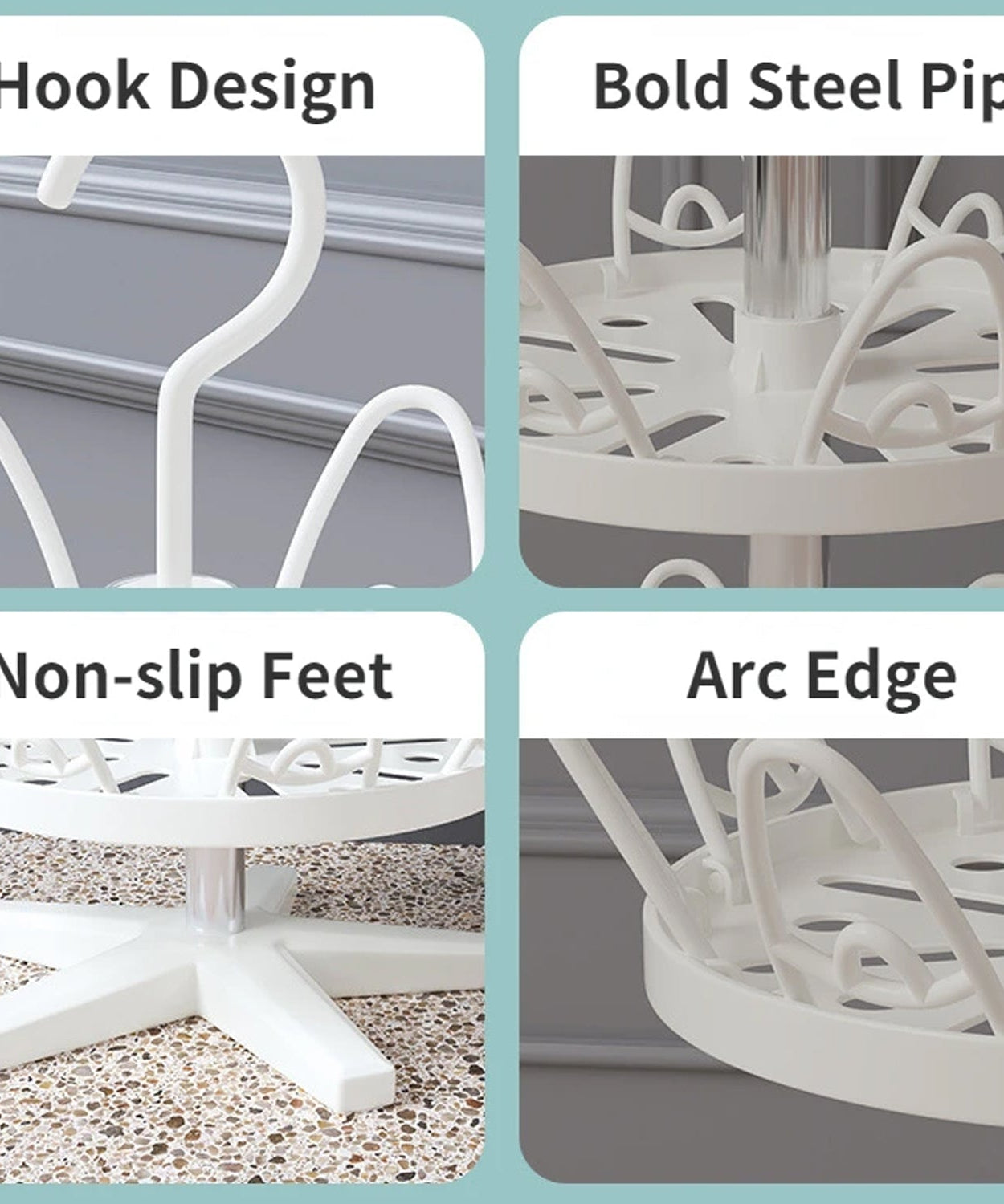 Rotating Shoe Rack, 3 Layer/ 3 Tier Rotating Shoe Rack (1 Pc)