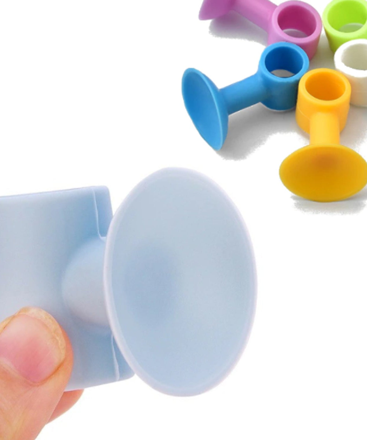 Durable silicone door stoppers, mini anti-collision pads, pack of 100 for damage prevention.