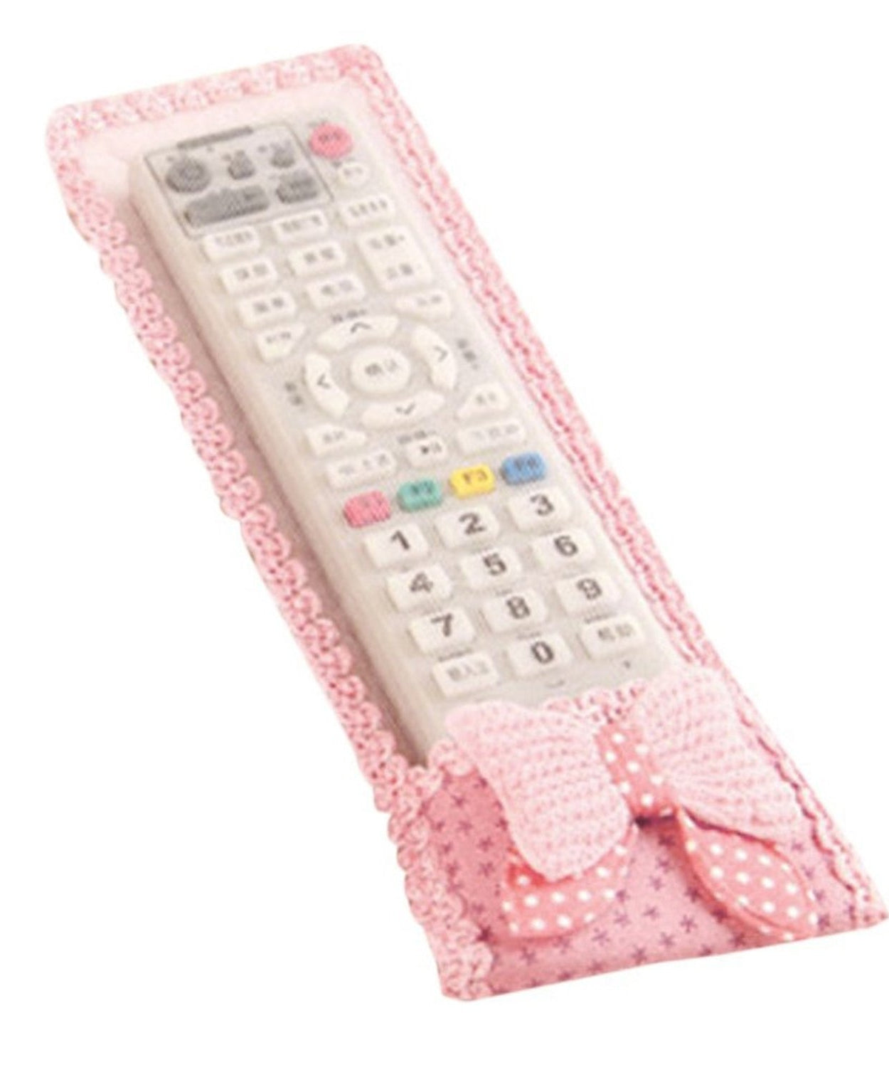 Dust-resistant remote covers with bow knot for TV, AC, DTH