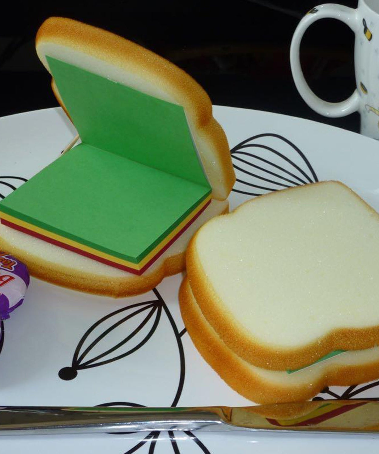 Sandwich Shaped Note  /  Sticky Notes  /  Memo Notes, Unique Mini Notes (Multicolor)