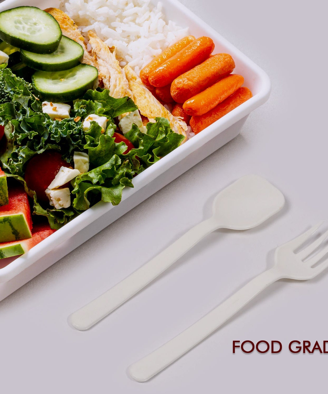 Plastic cutlery for catering and home use
