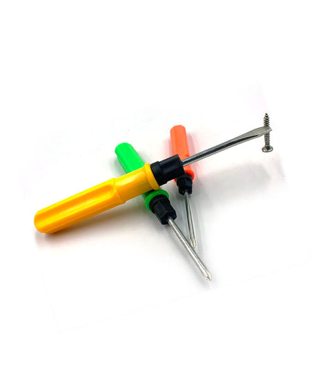 Multipurpose tool with interchangeable screwdriver heads