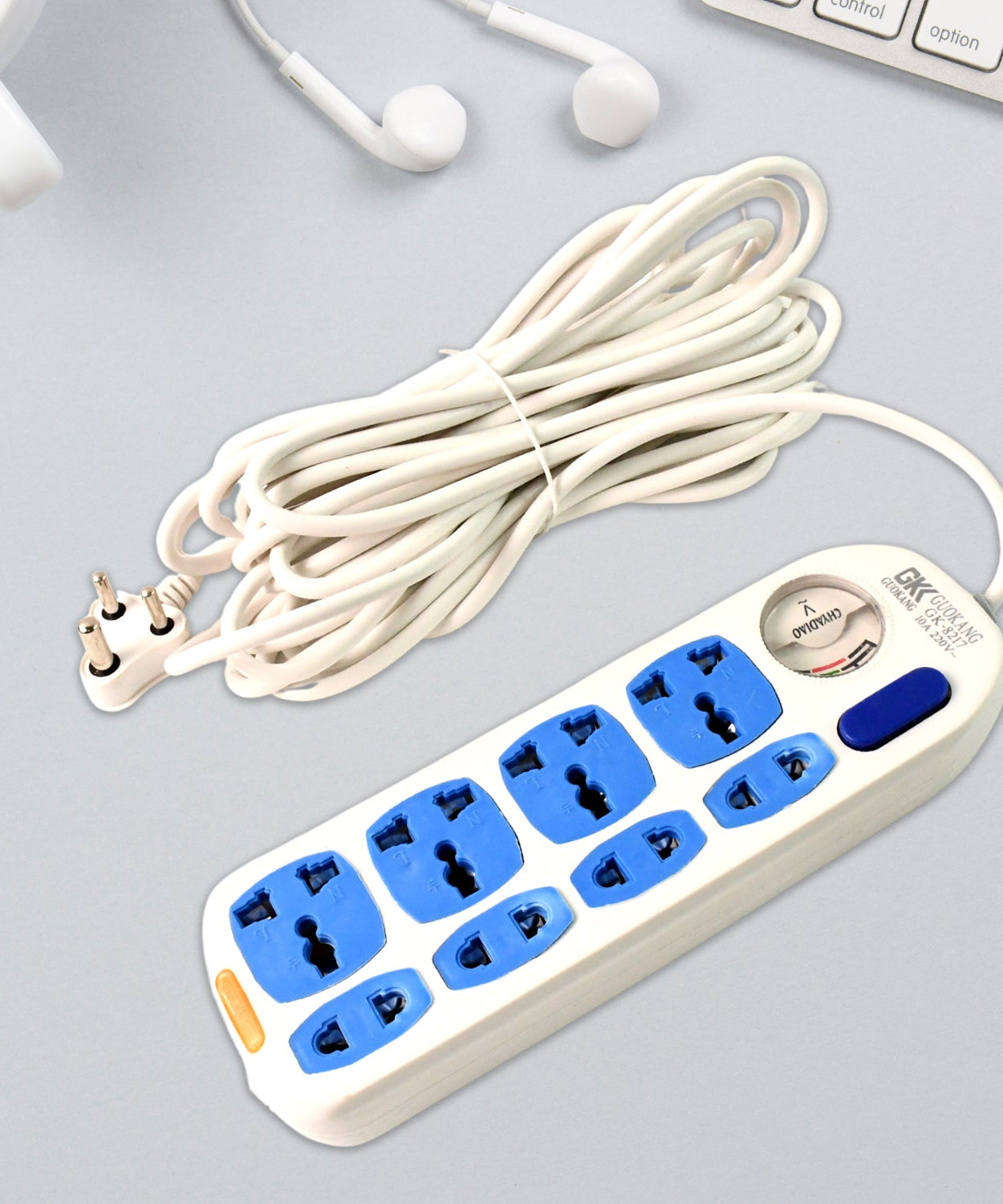 8 socket Heavy Duty Power Extension Board (10 mtr. / 1 Pc)