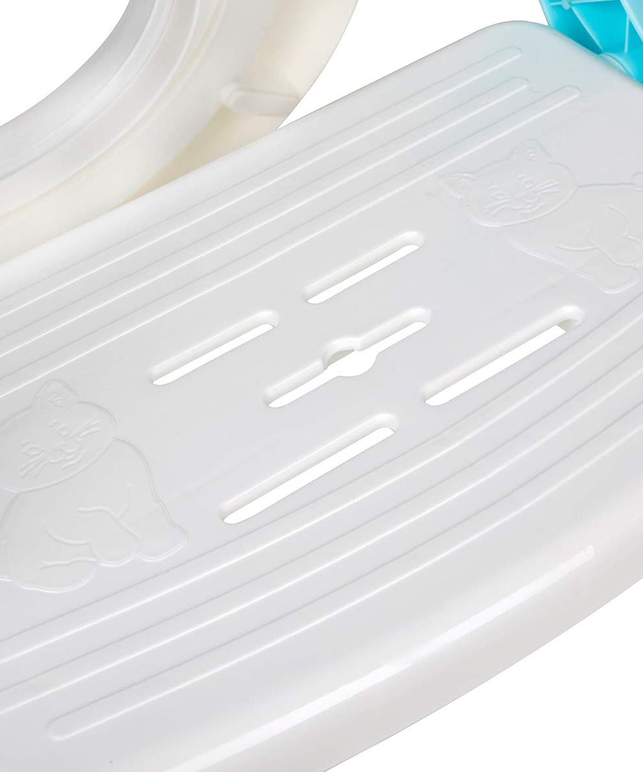 Detailed view of potty training seat with step ladder