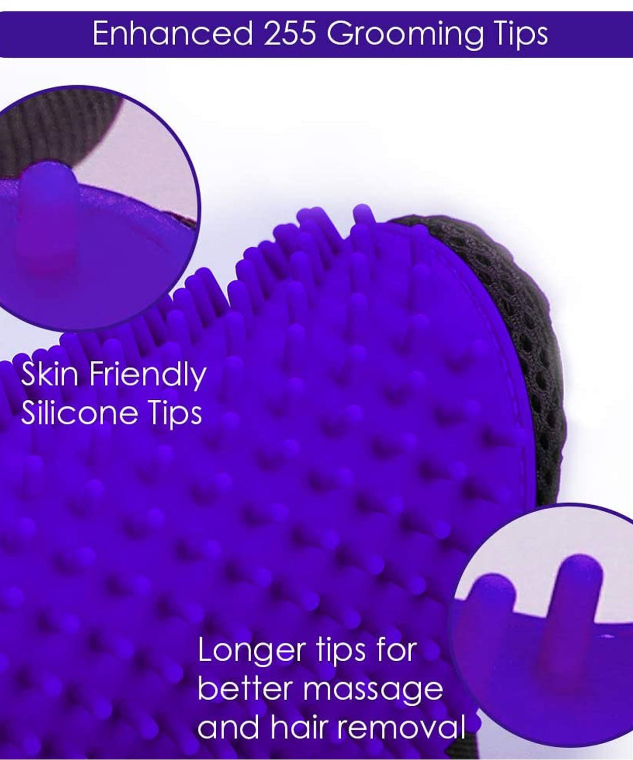 Purple cleaning brush for household