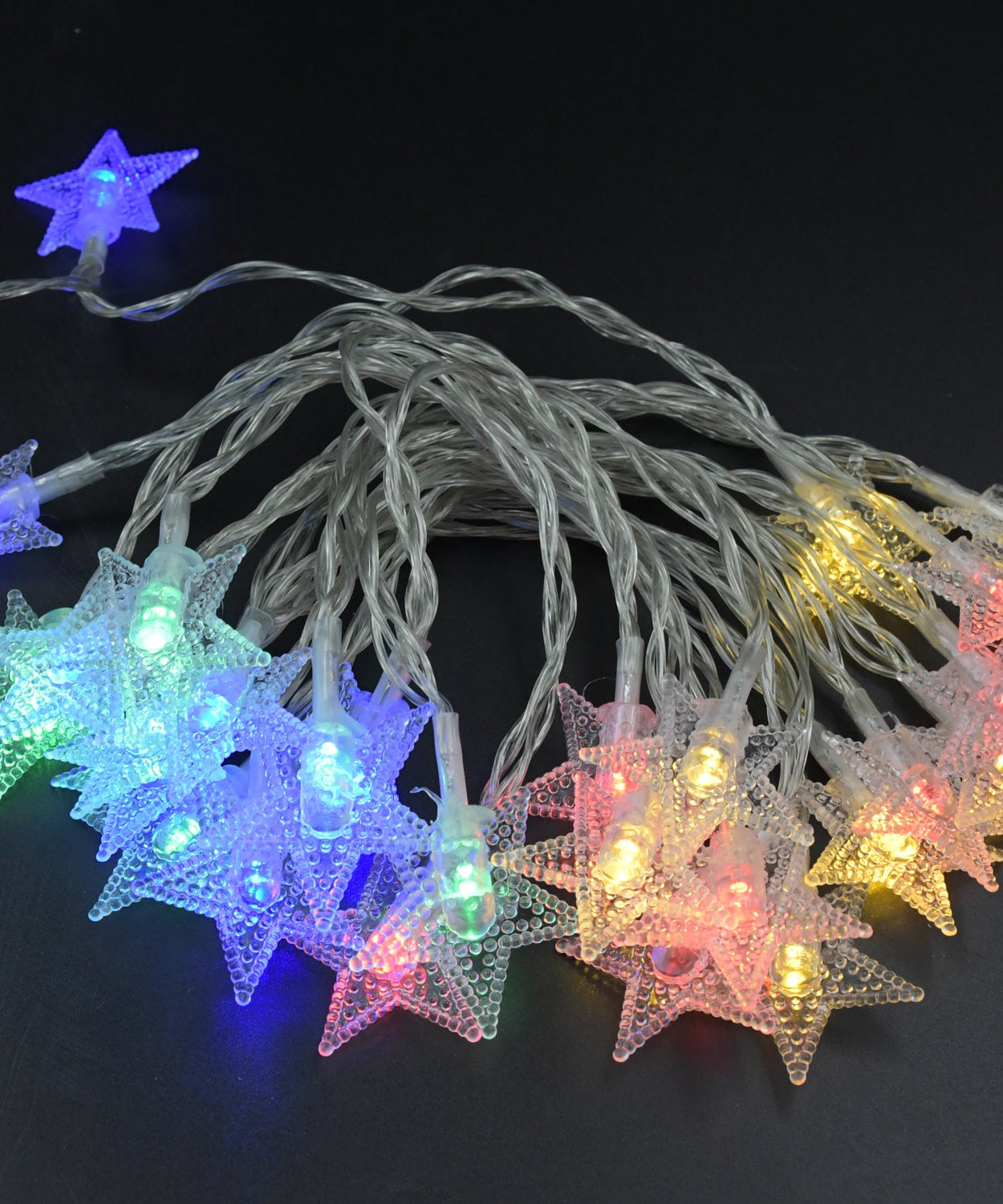28 LED / Star 3.9 Meter Star Shape Led Light Battery Operated with Flashing Modes for Home Decoration, Kids Room, Waterproof Diwali & Wedding LED Christmas Light Indoor and Outdoor Light ,Festival Decoration (Multicolor Battery Not Included 3.9Mtr)
