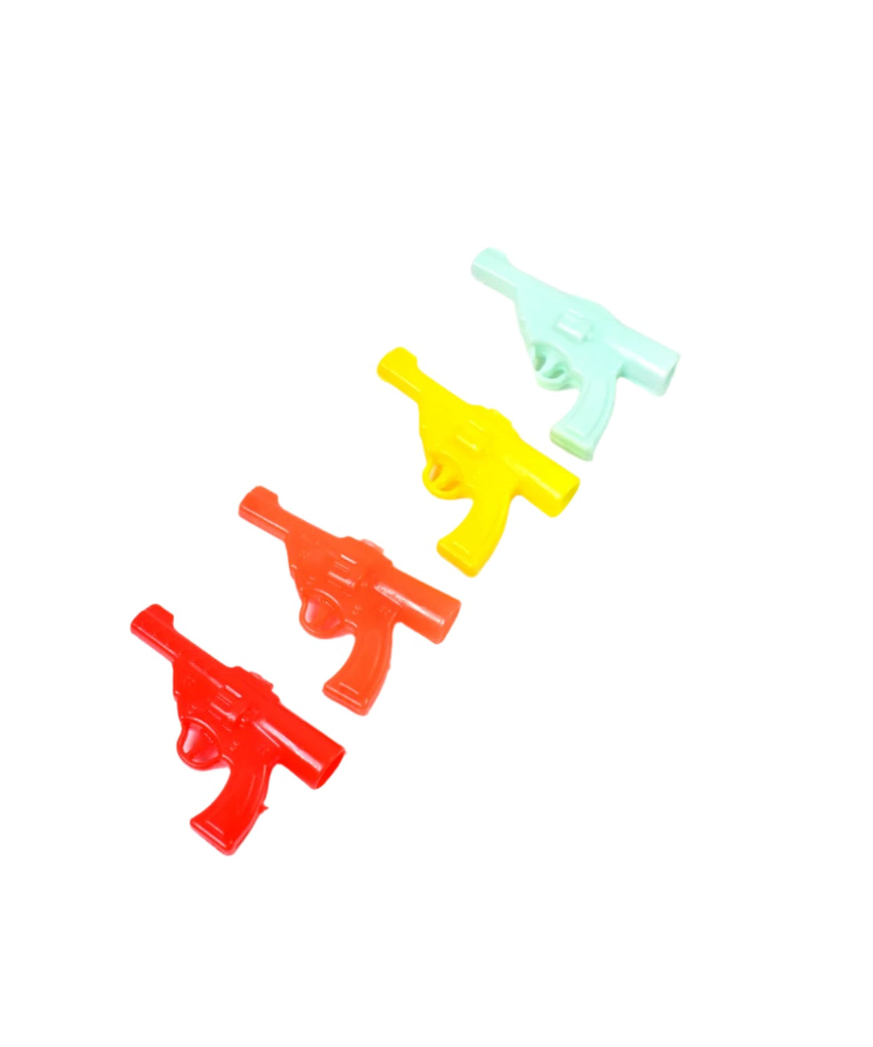 Gun Shape Pencil Top For Kids Office, Small Gun Toy (1 Pc / Mix Colour & Design)