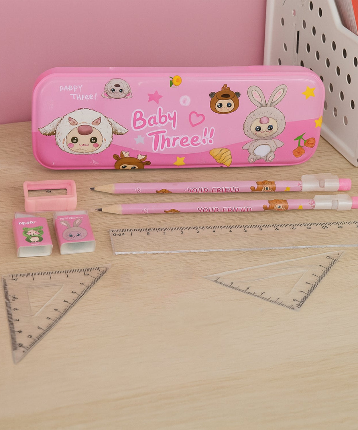 Fun Cartoon Stationery Set