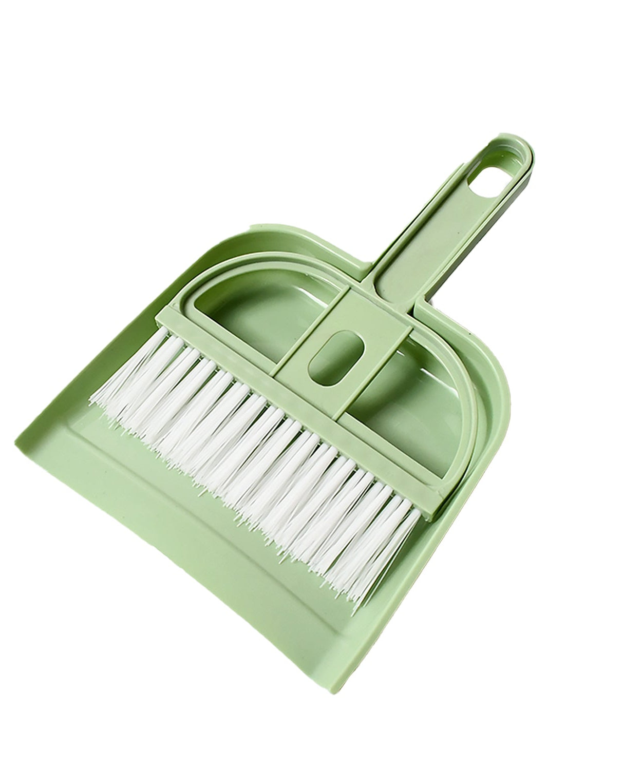 Handheld dustpan with small brush, perfect for small messes