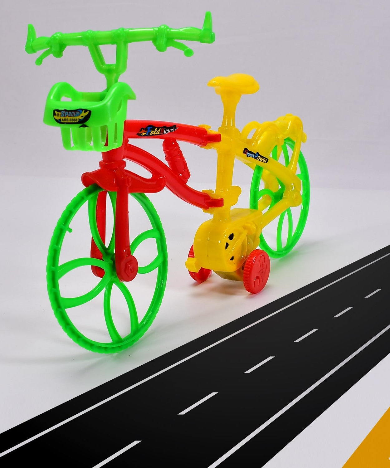 Foldable kids bicycle with handlebars