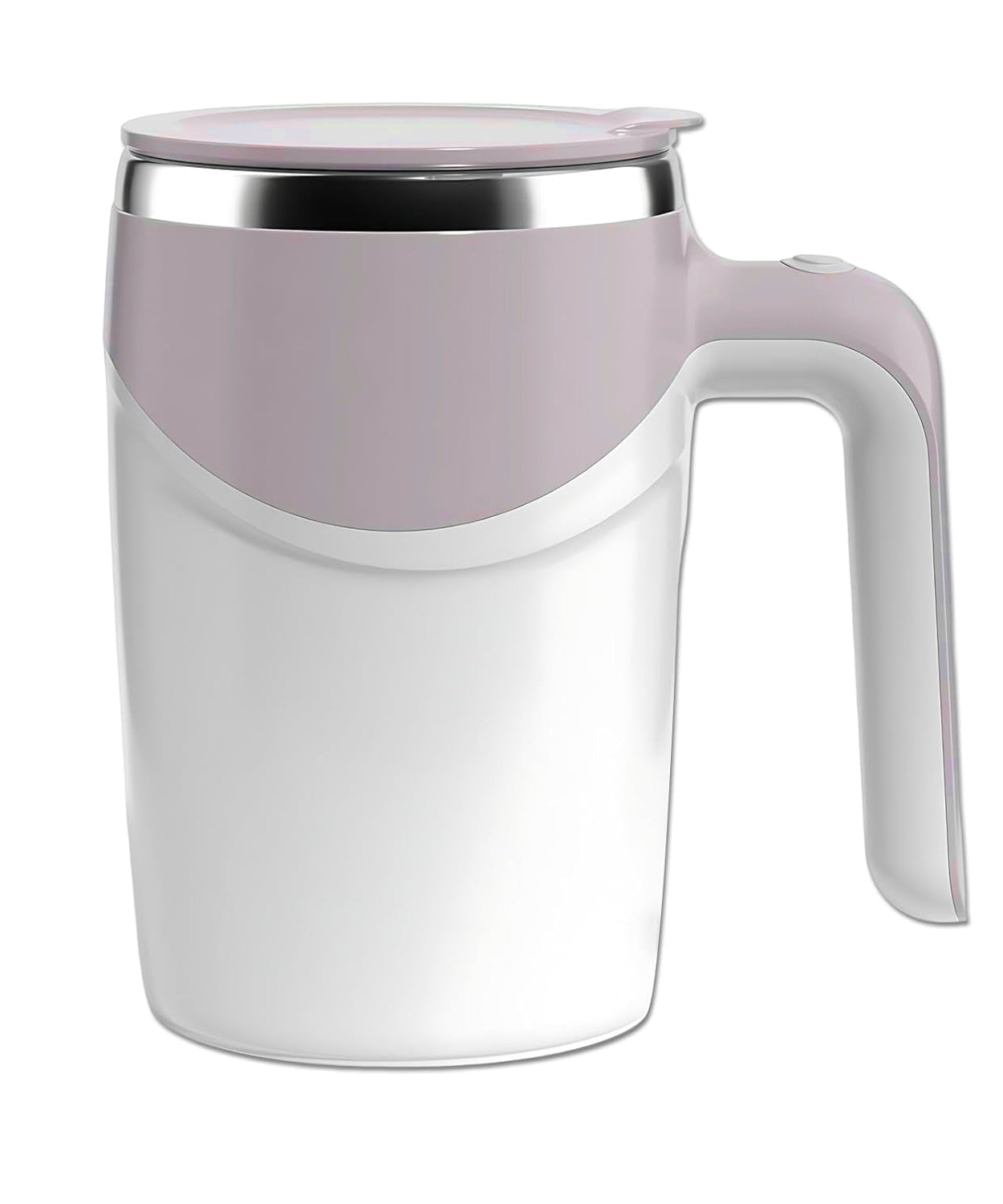 Stirring Coffee Mug | Magnetic Stirring Coffee Cup | Stainless Steel Mug for Milk | Travel Mixing Cup | Self Stirring Coffee Mug, Suitable for Coffee / Milk / Hot Chocolat | Battery Operated ( Battery Not Included)