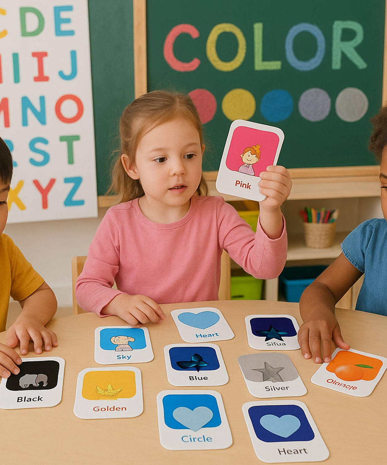 Kidkraft Early Learner 32-Piece Color & Shape Flashcard Set