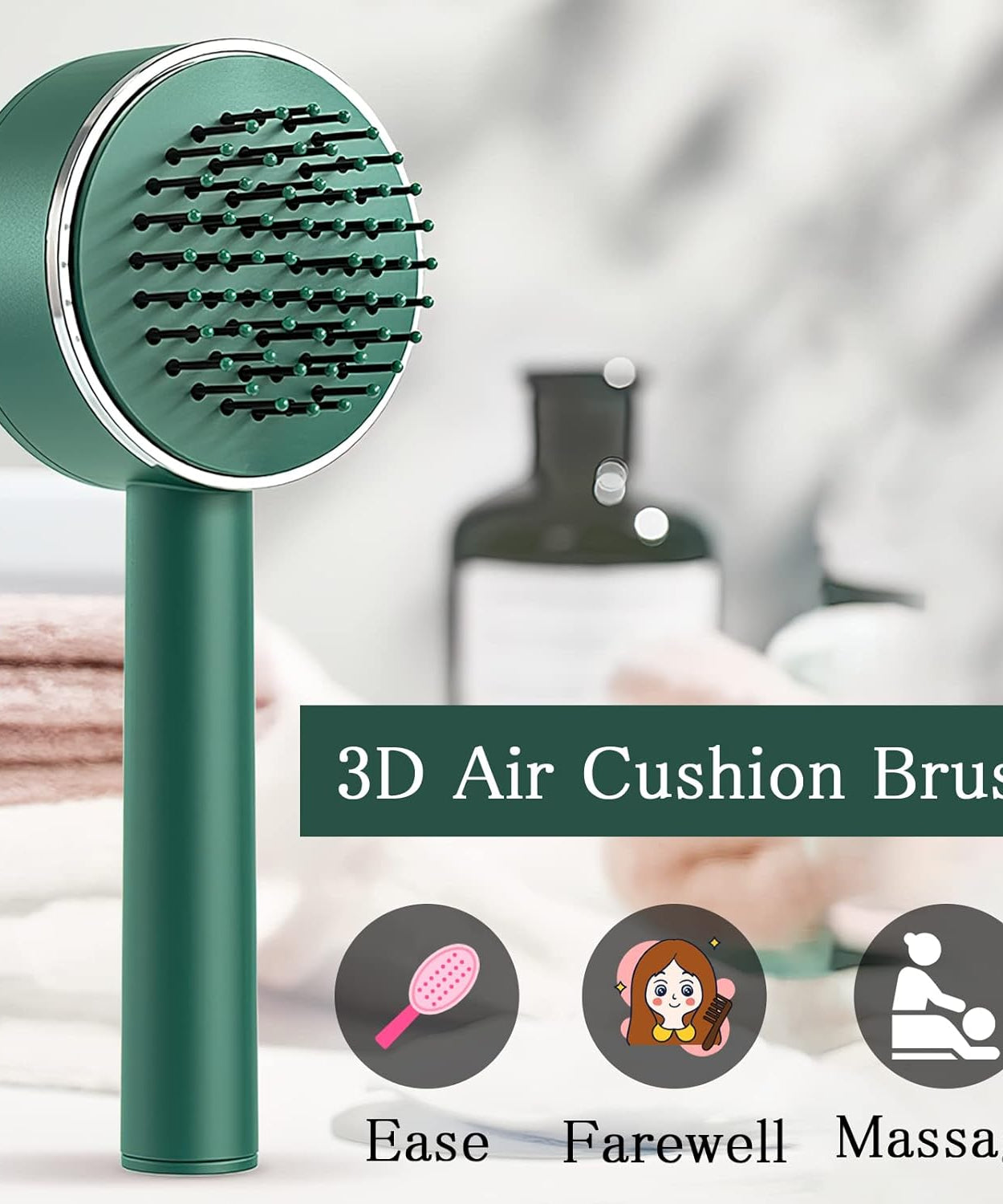 Anti-static hair detangling comb