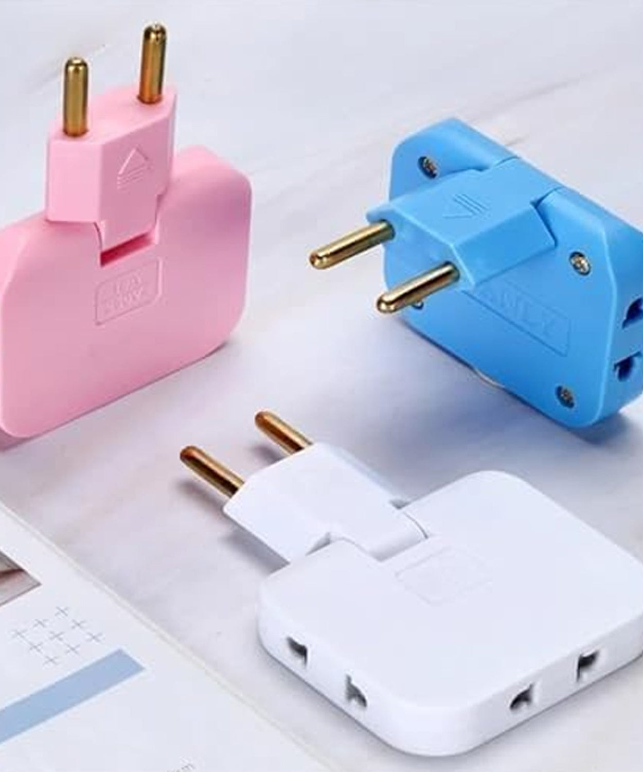 Wireless 3in1 Foldable Wall Plug Socket