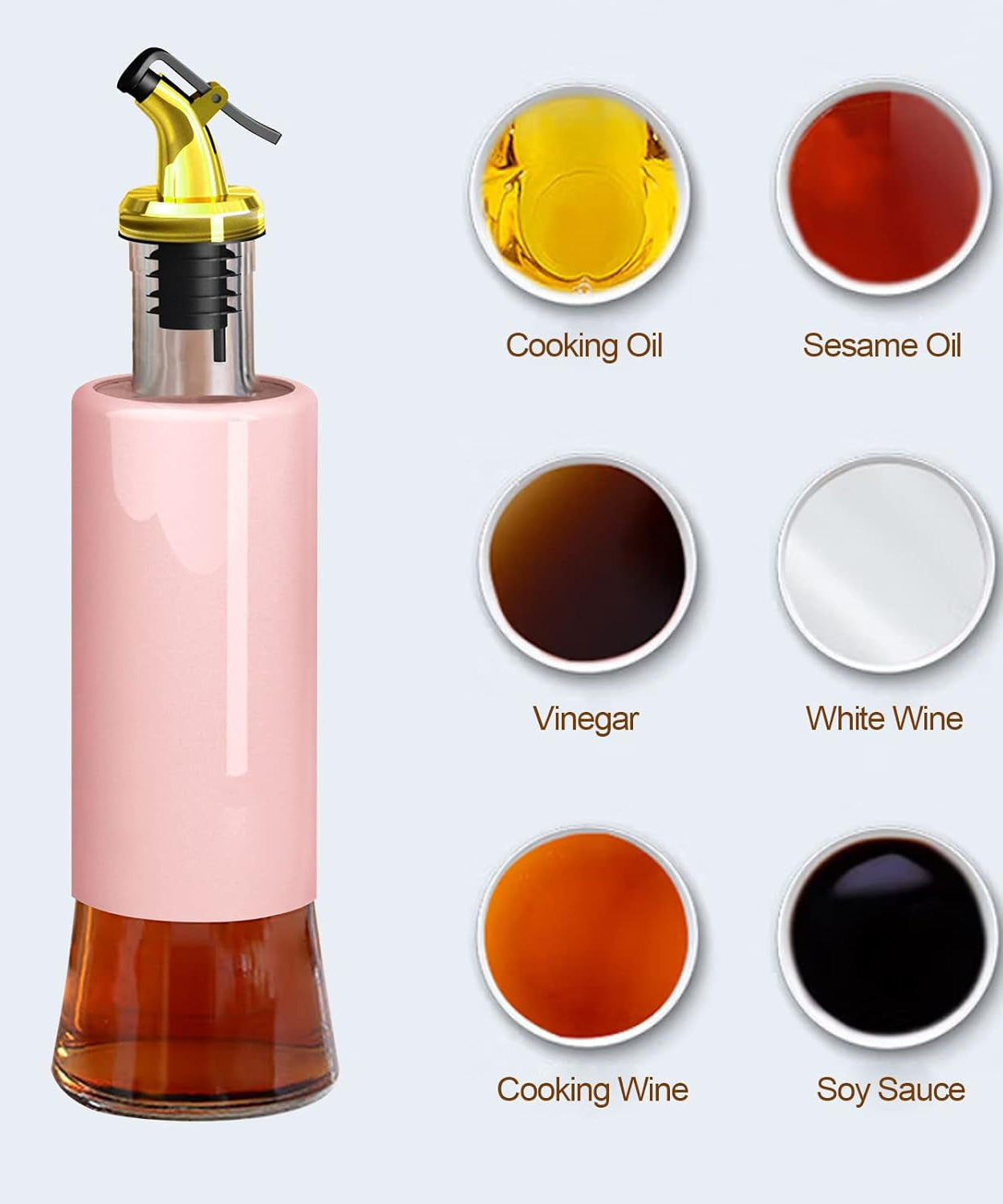 Olive Oil Dispenser – Leakproof Glass Bottle with Non-Drip Spout for Kitchen & Cooking (300 ML)