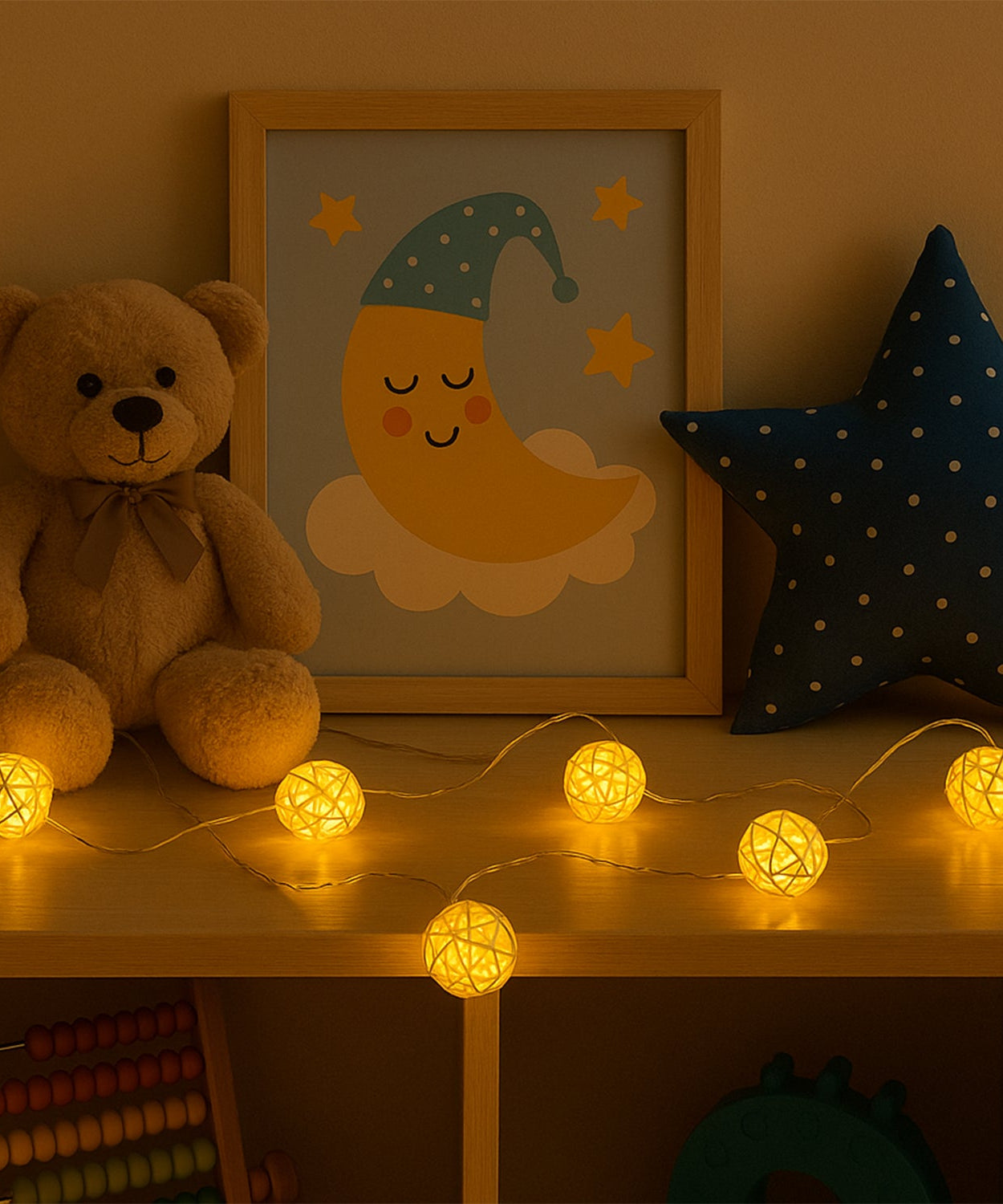 Battery Operated Rattan Ball String Decorative Fairy Lights