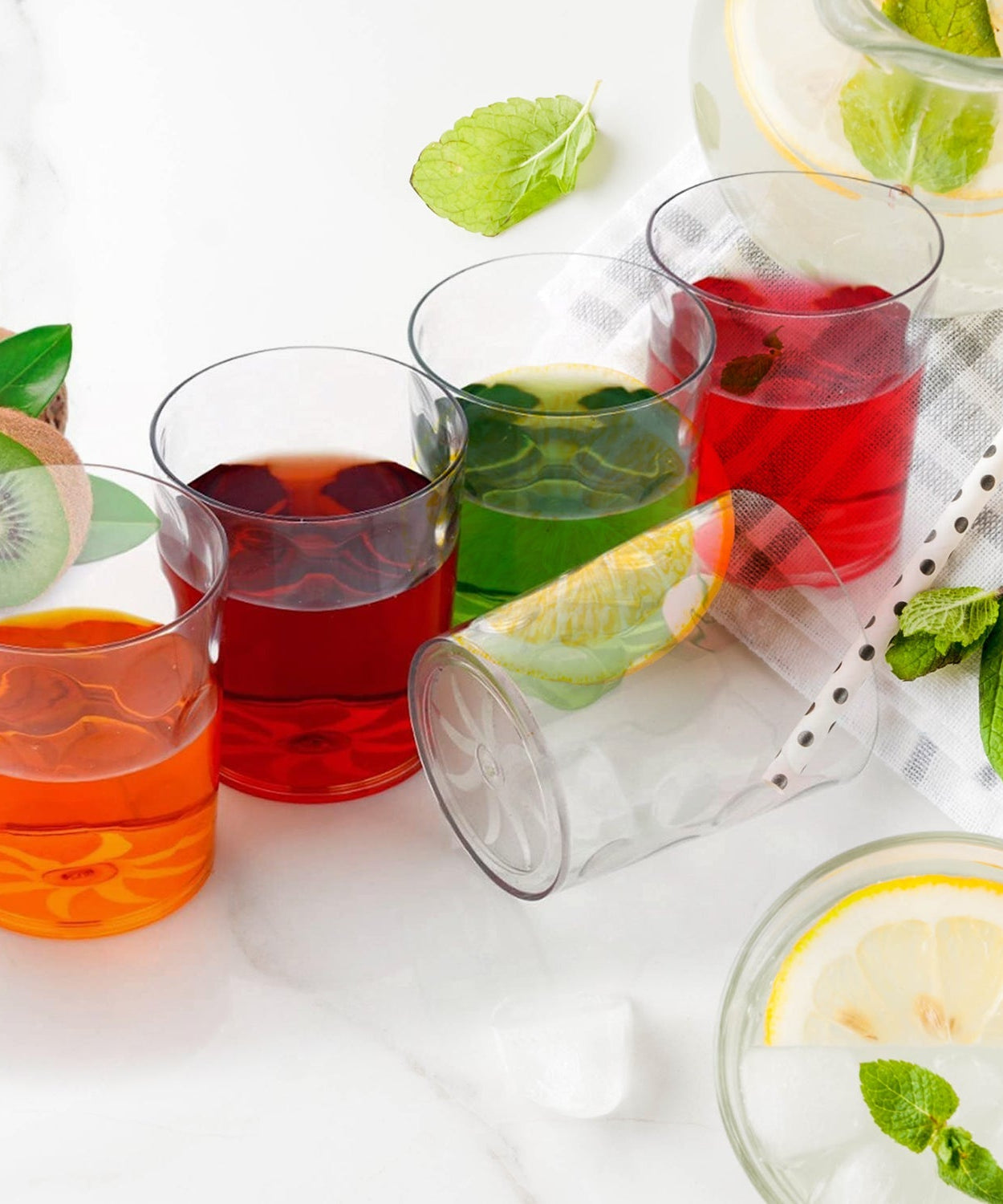 Magic Glass Clear Glass Bubble Water Juice Glasses (6 Pcs Set)