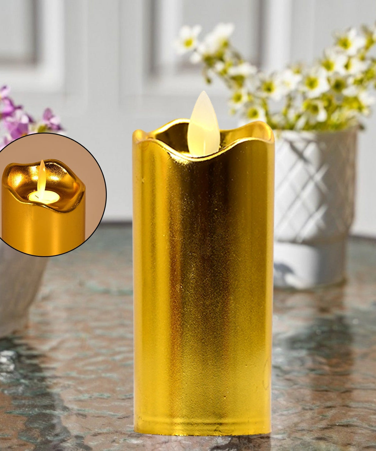 12-piece big swinging candles, wedding and party decor