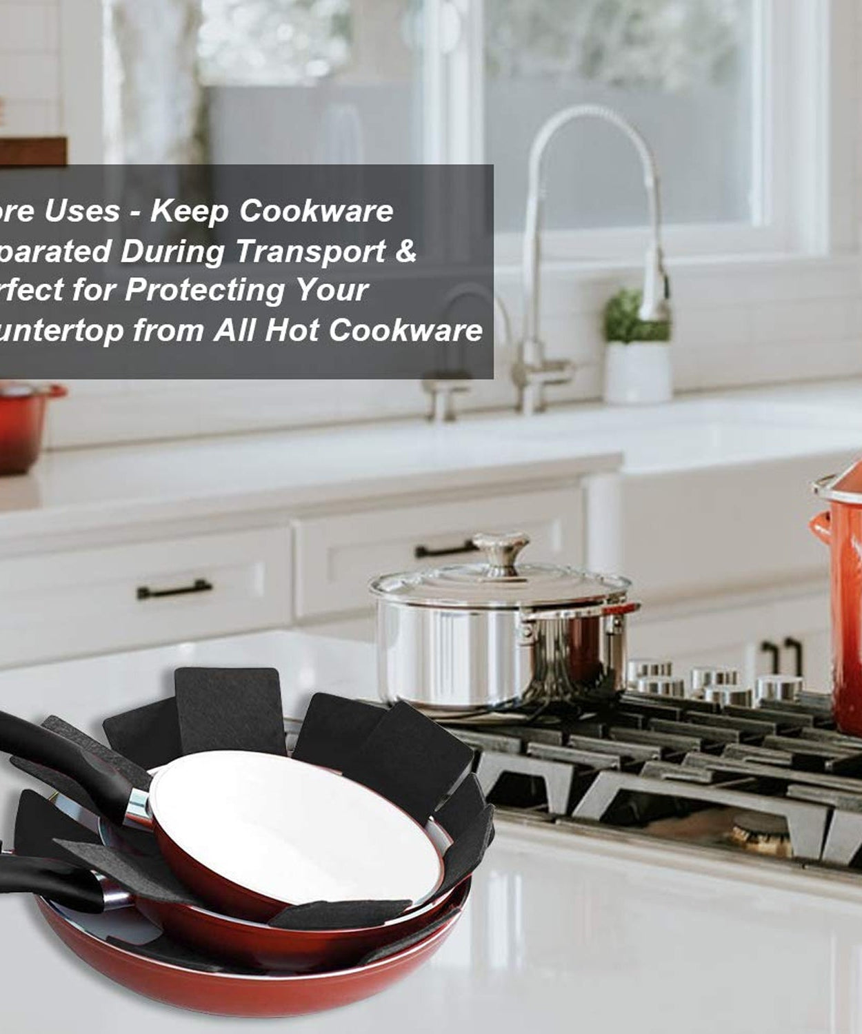 Pots and Pans Protectors, 3 Different Size (3 Pcs Set)