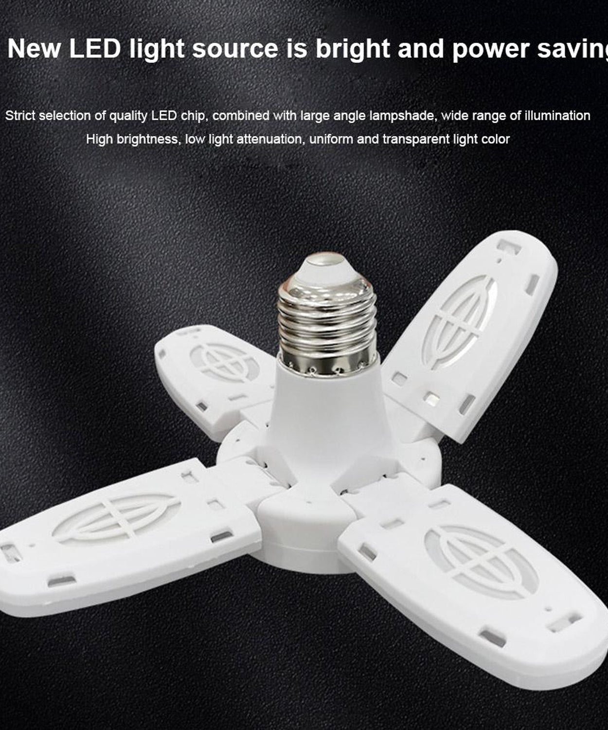 Fan blade bulb, detailed