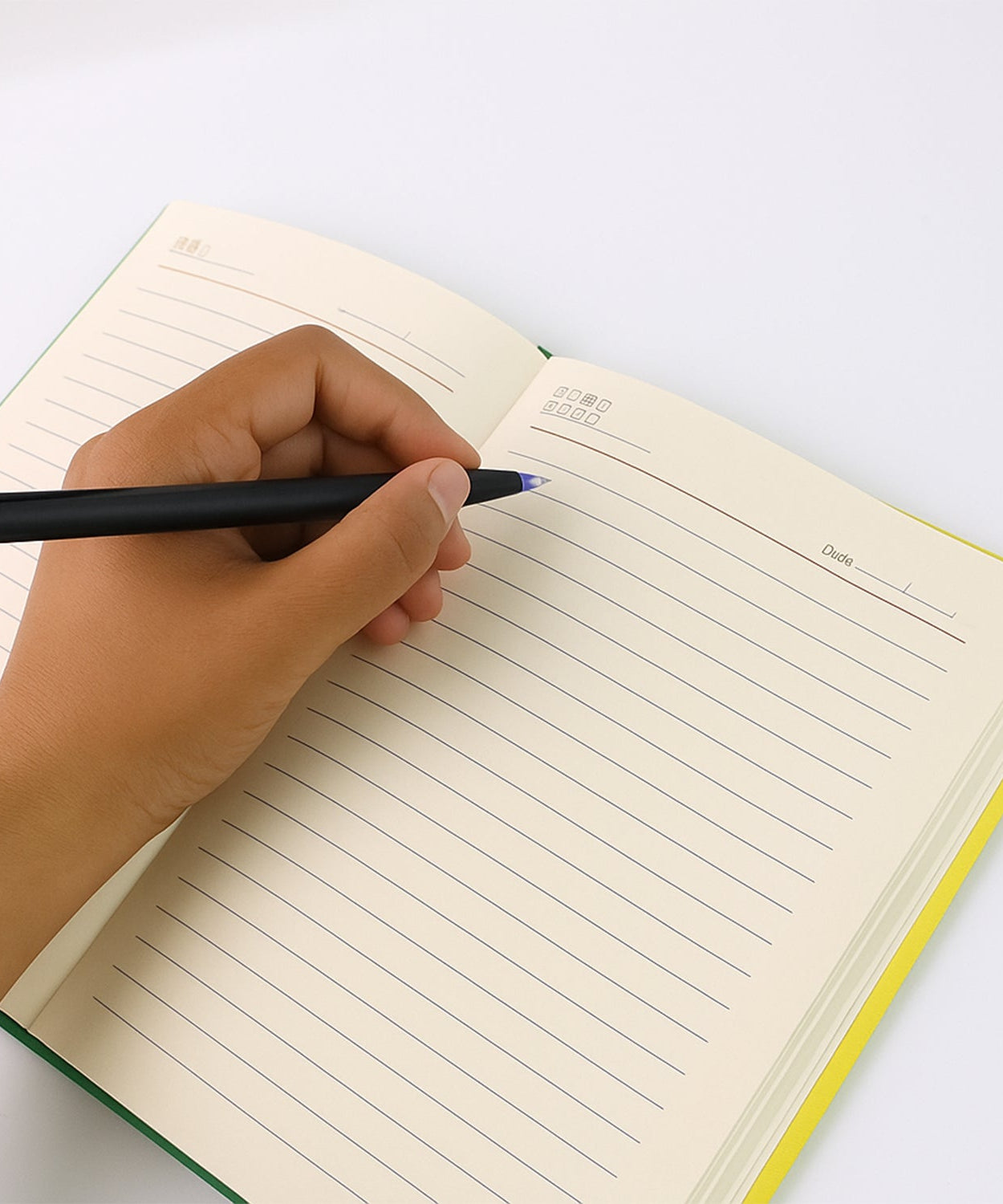 Hardcover Ruled Notebook with Calendar, Diary & 160 Pages 22x16 cm (1 Pc)