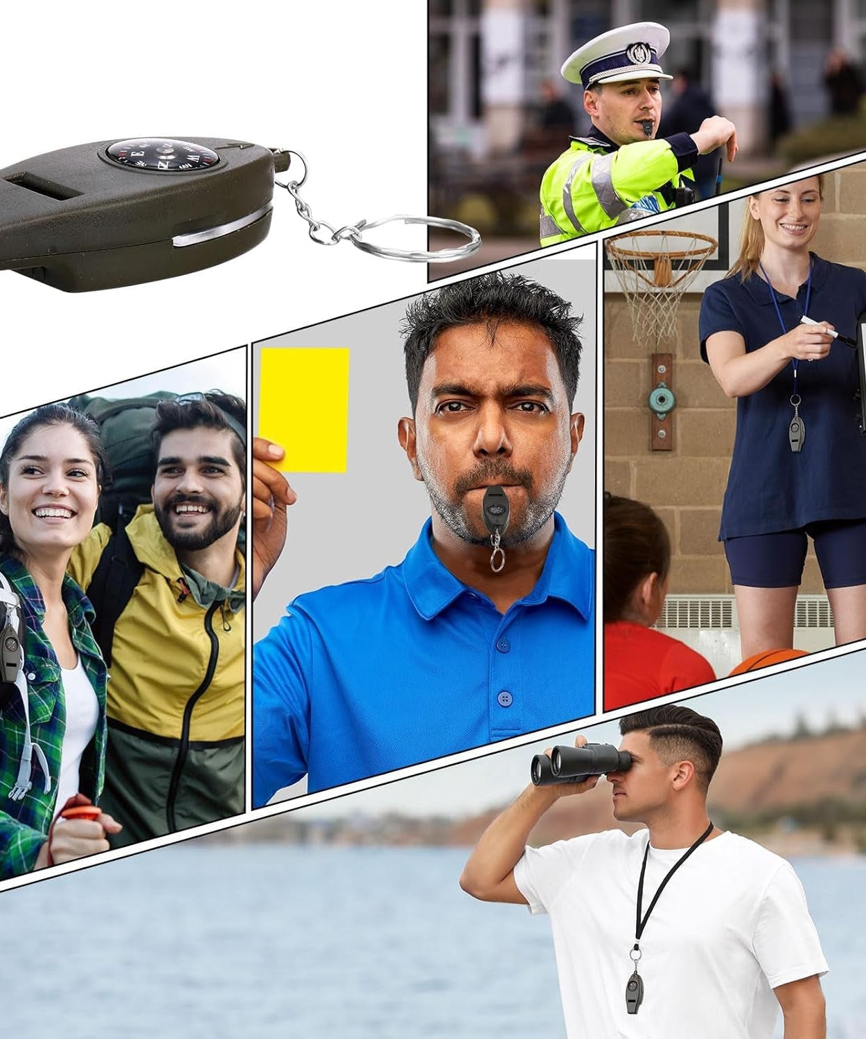 4 in 1 Multifunctional Emergency Survival Whistle (1 Pc)