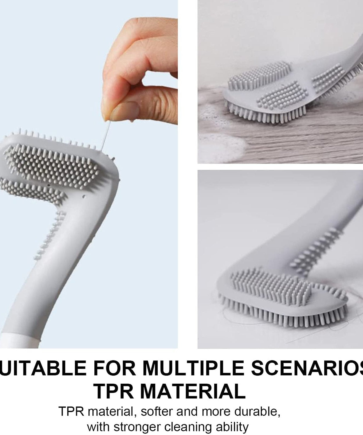 Golf-themed toilet brush and sticker holder.