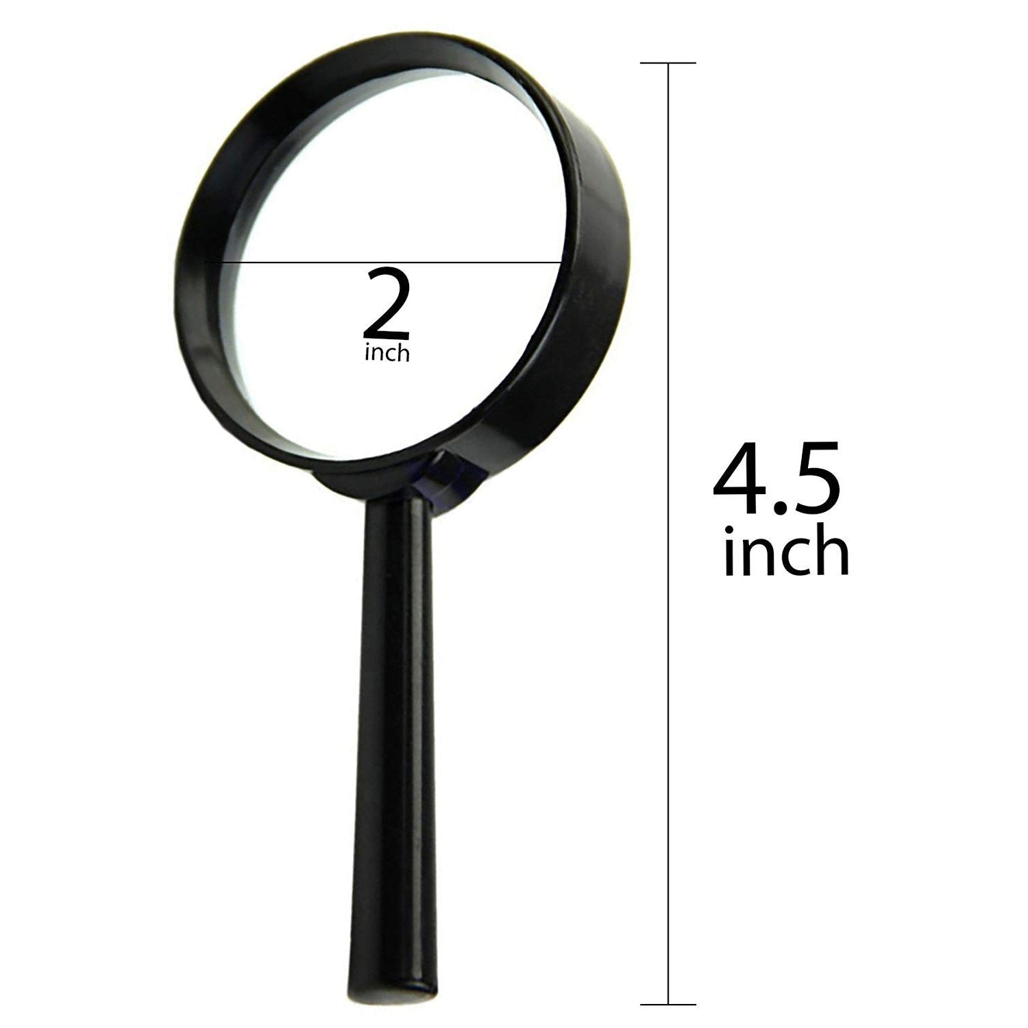 Real Glass Magnifying Lens for Reading, Breakage-Proof (50 mm)