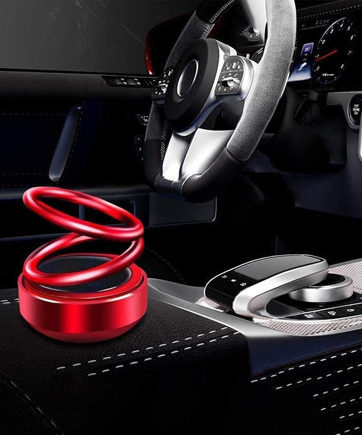 Solar-powered car perfume air freshener