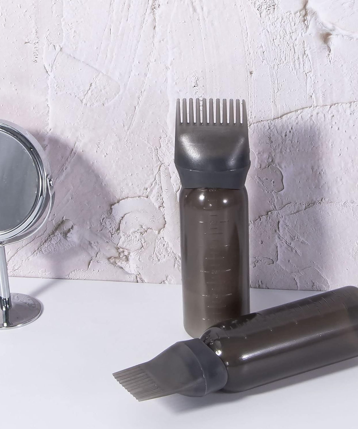 Comb Applicator Bottle, Hair Oil Applicator Bottle for Hair Dye Bottle Applicator Brush with Graduated Scale, Professional Brush Applicator Comb Hairdressing Coloring Styling Tool (1 Pc), Hair accessories