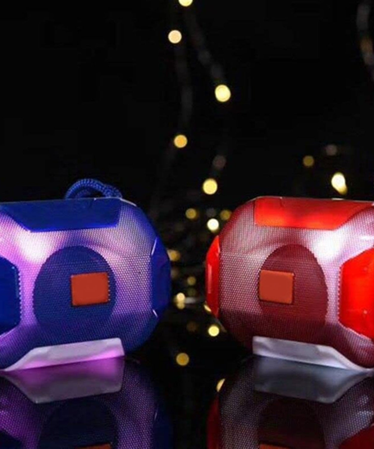 Bluetooth speaker with DJ bass, top view