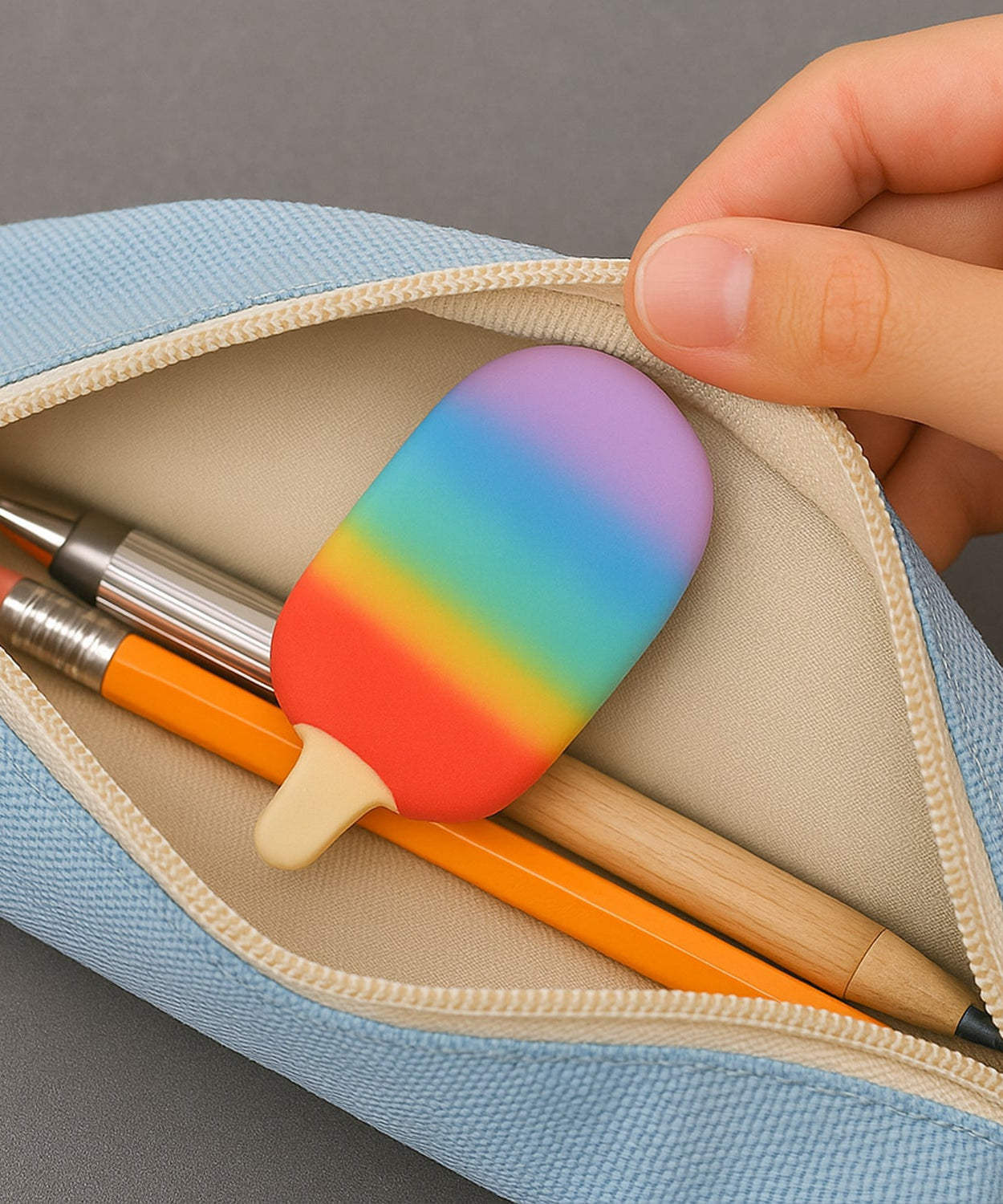 Jelly Popsicle Erasers – Cute & Fancy Mini Erasers for Kids (2 Pc Set, Mix Design)