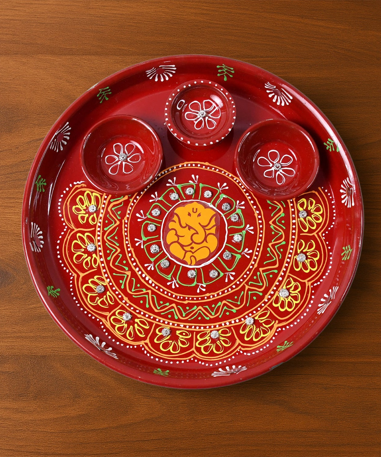 Pooja Parva Gift Thali with Diyas