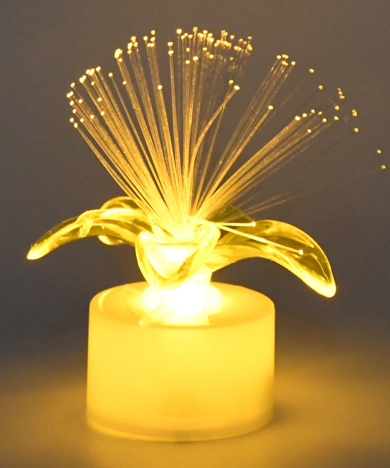 Fiber Optic Light, Mini Color Change LED Table Centerpieces, Light Up Candle, Diwali - Pack of 12