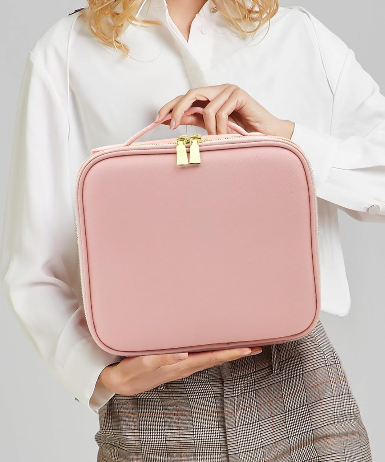 Premium LED Light Makeup Organizer Box (1 Pc / Mix Color)