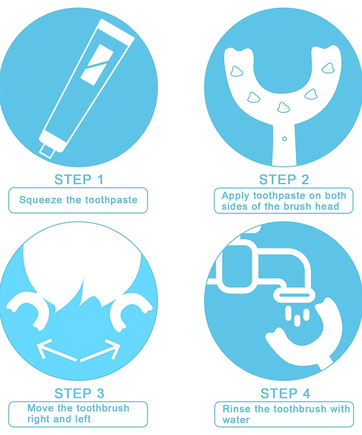 Easy-to-use U S toothbrush for kids' daily dental care