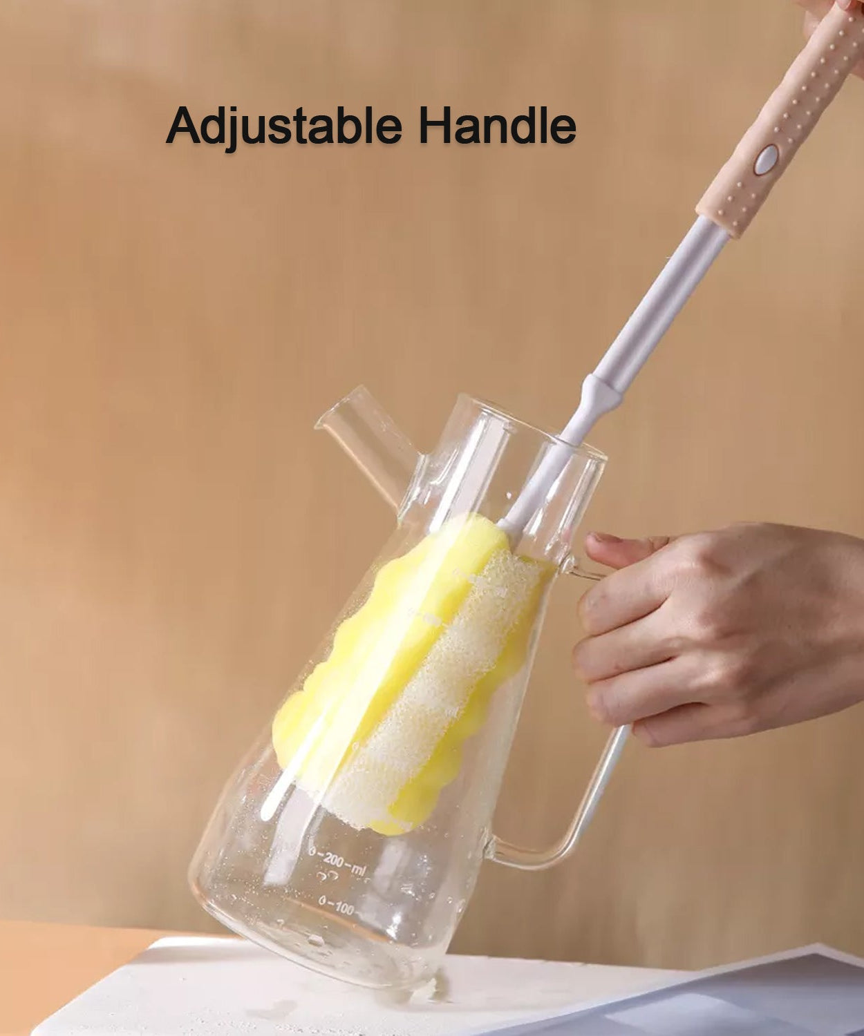 Sponge brush for cleaning mugs and kitchen items