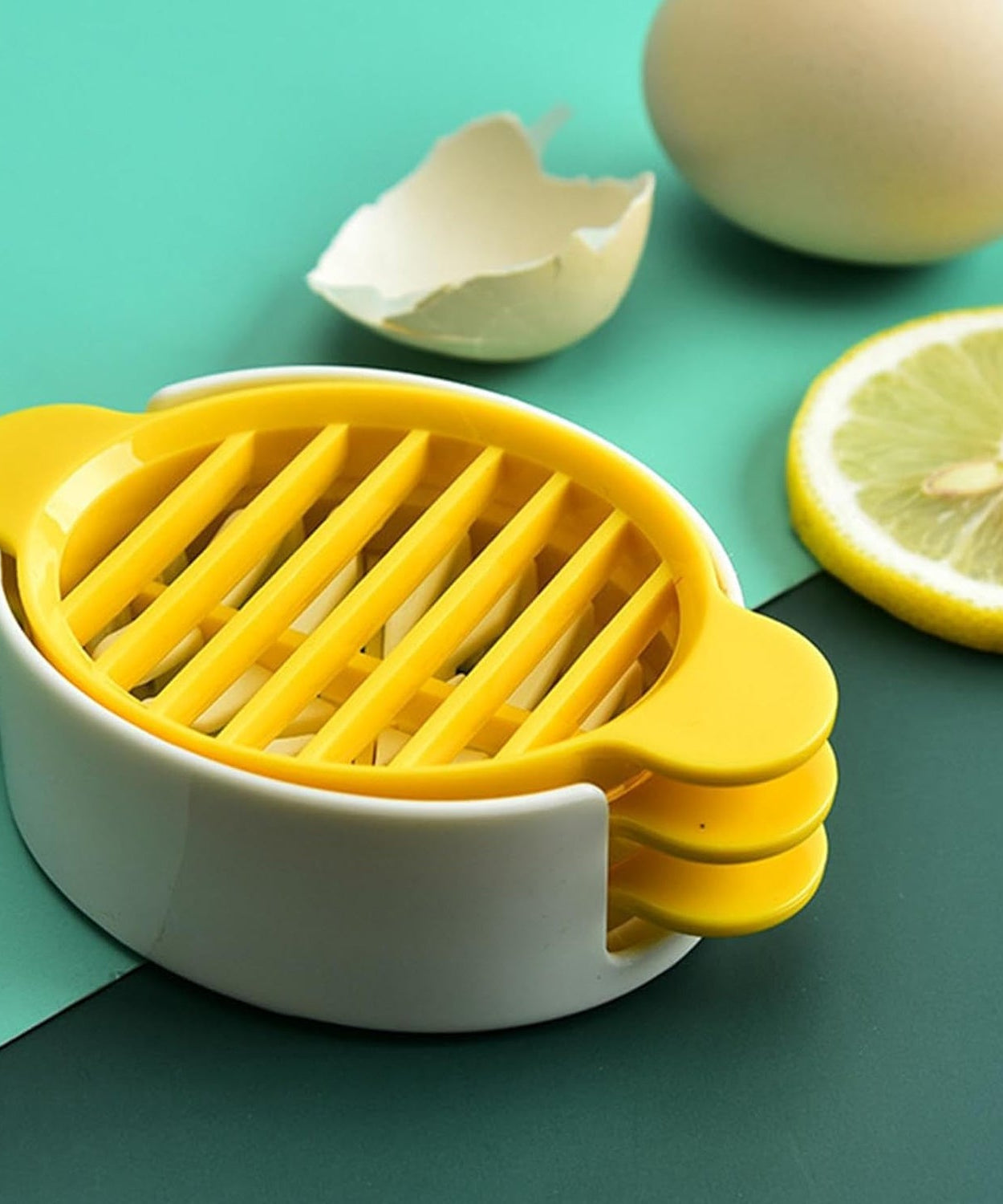 Egg Slicer, 3 in 1 Boiled Egg Slicer, Egg Slicer, Preserved Egg Slicer, Home Restaurant Kitchen Tool (1 Pc)