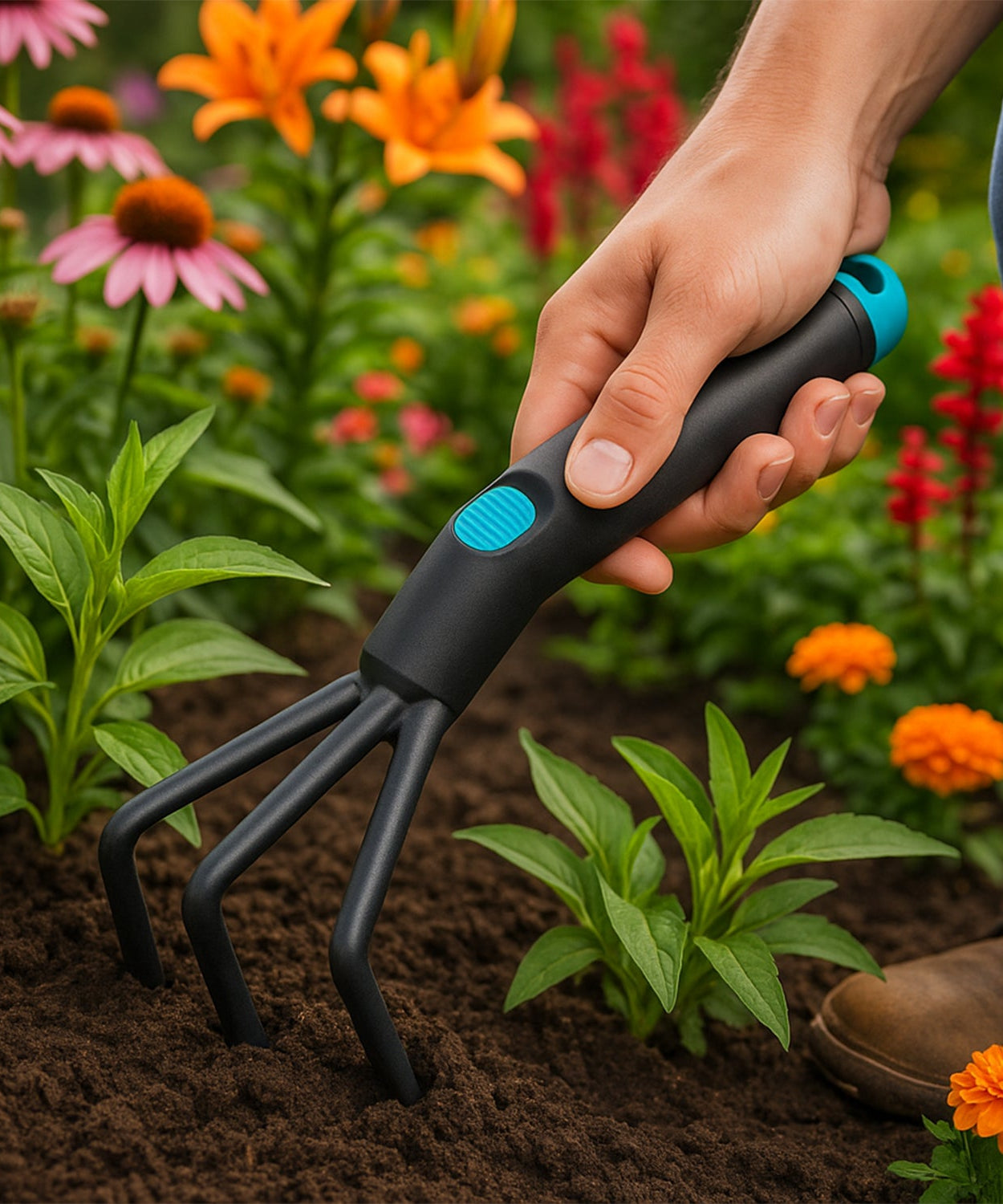 Plastic Premium Garden Hand Cultivator Tool (1 Pc)