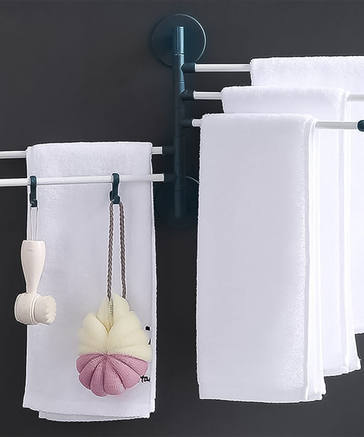 Rotating Bar Wall Mounted Swivel Towel Rack