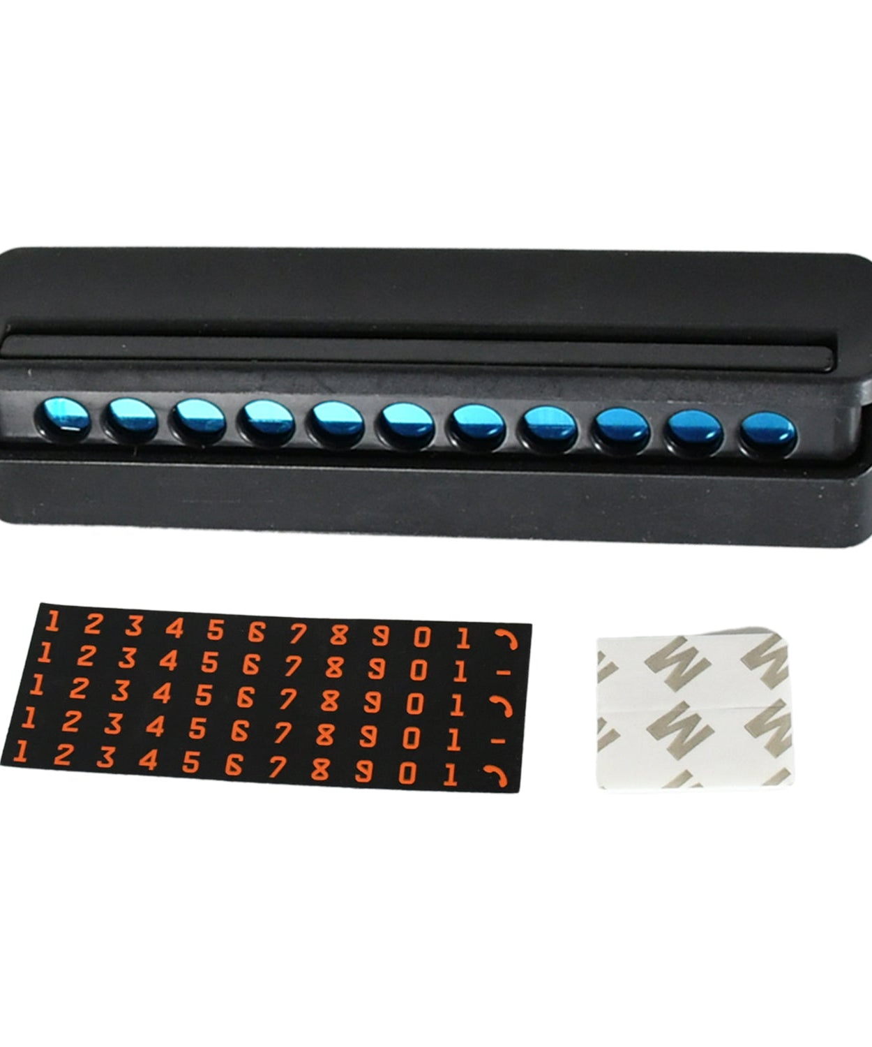 Temporary Car Parking Mobile Number Display with Magnetic Numbers Stickers,Car Parking Magnetic Mobile/Telephone Number Plate (1Pc)  