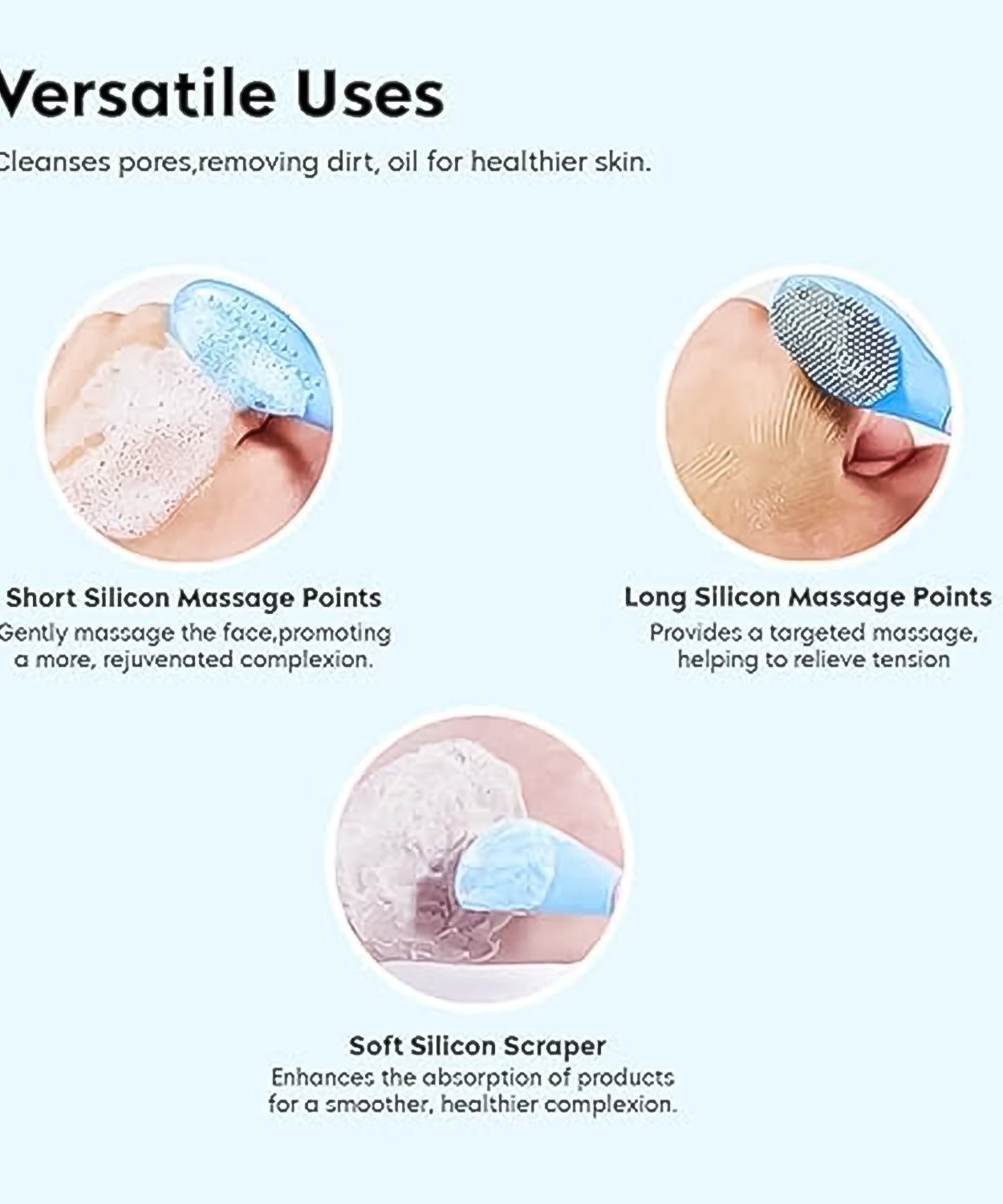 2-in-1 Silicone Facial Tool