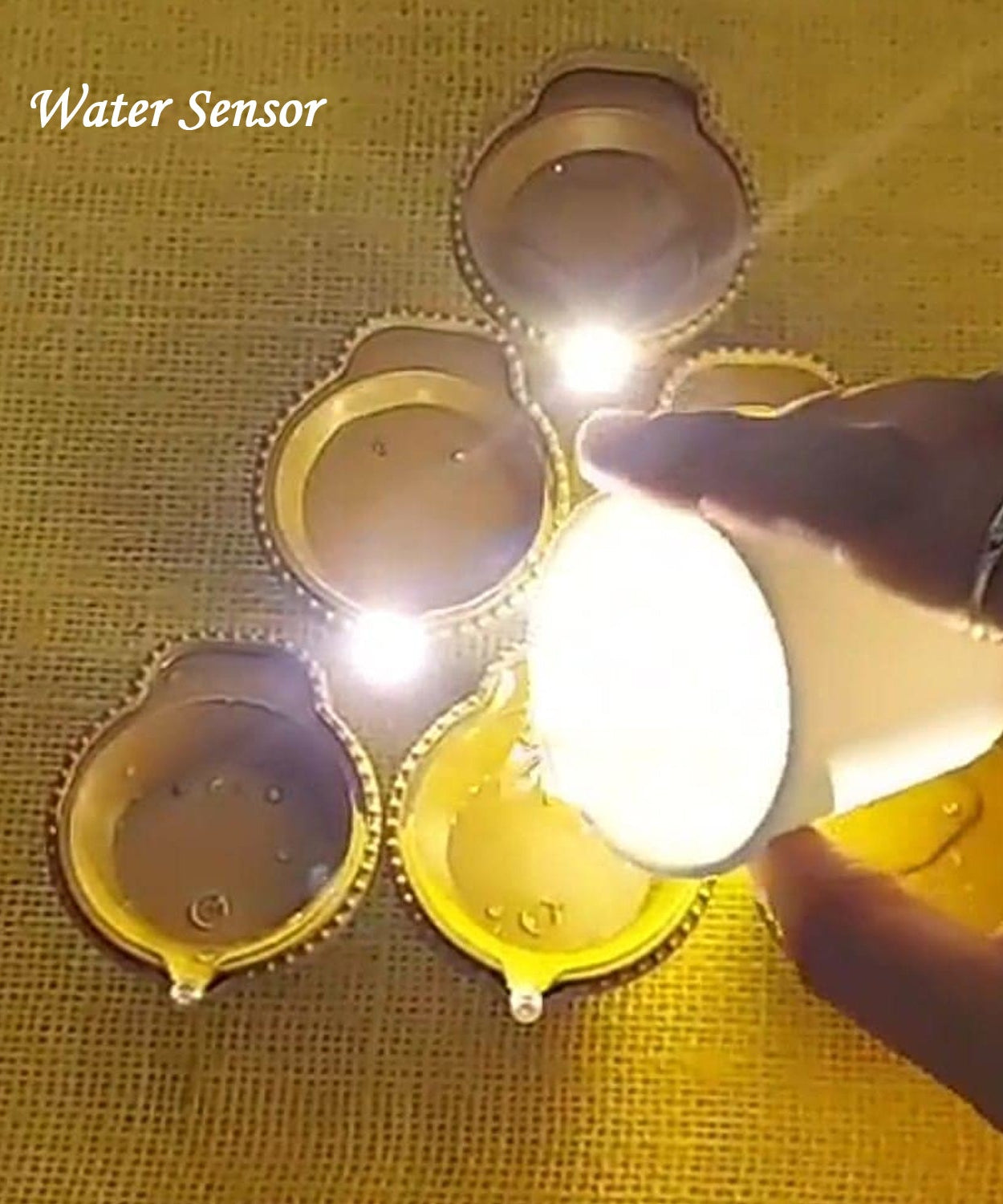 Water Sensor Diyas for Diwali Decoration, Diwali (12 Pcs Set)